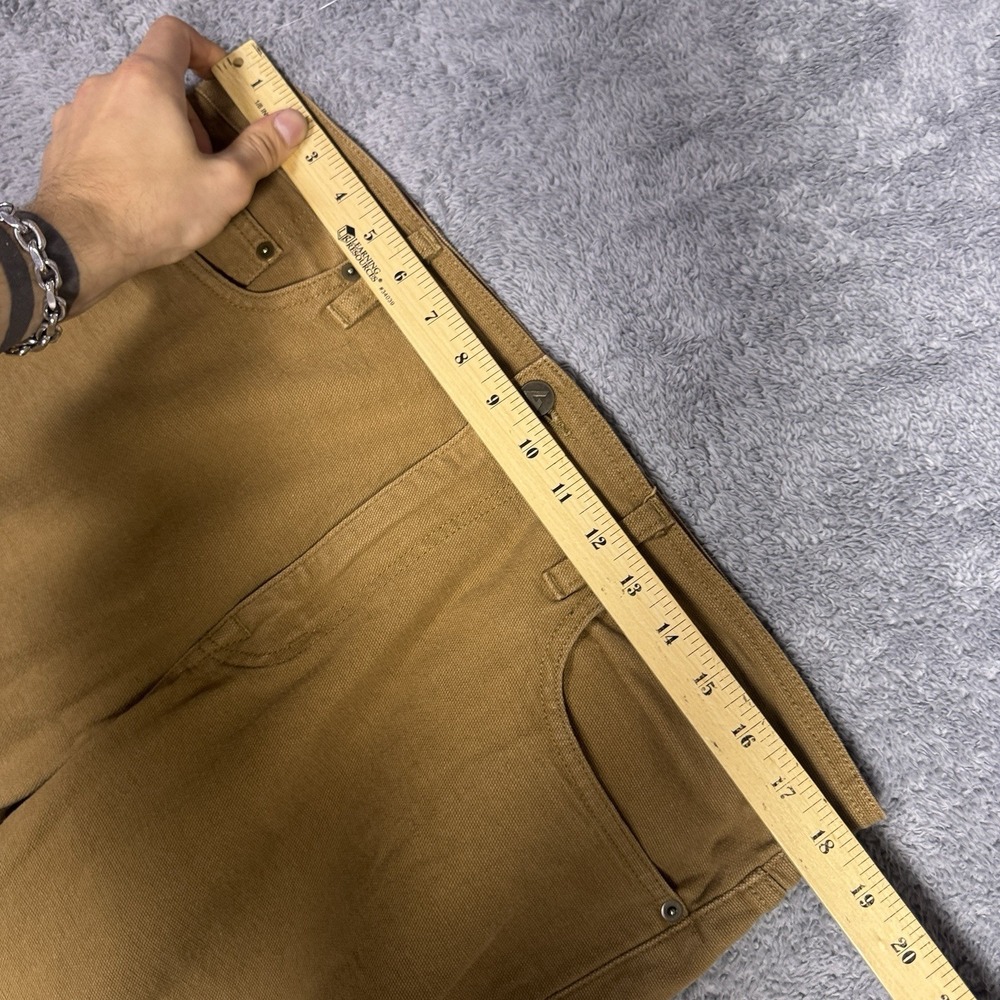 American Giant Roughneck Pants Mens 36x32 Canvas Brown Straight Leg - Picture 8 of 10